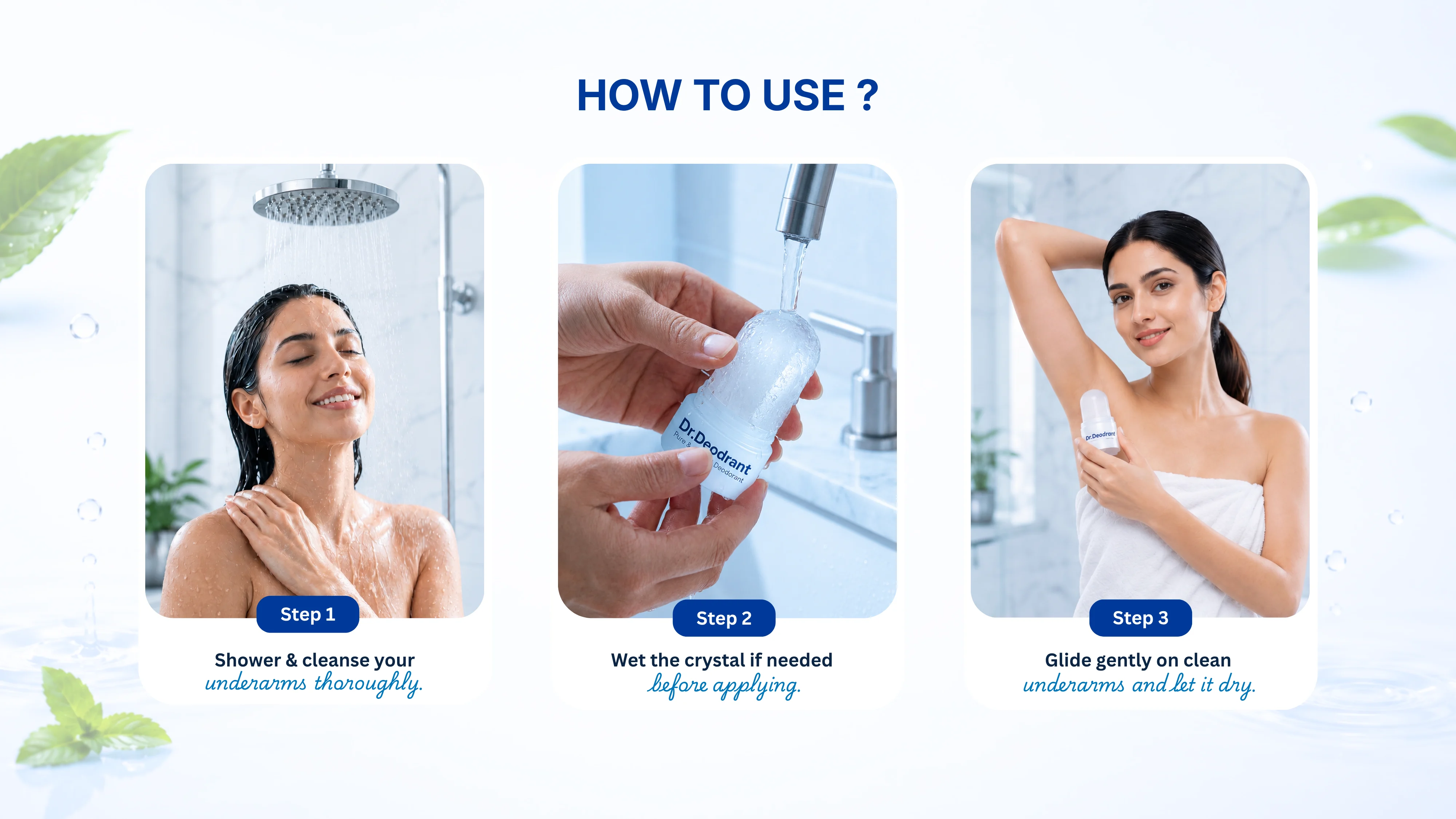How to use Dr. Deodrant crystal deodorant
